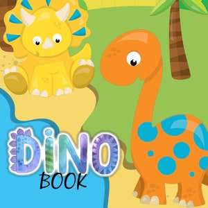 20 Page Kids Dino Coloring Book