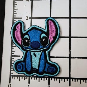 Stitch  Blue Alien Embroidery sew-on Patch