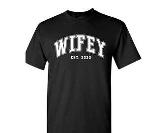 Matching  Couples T-Shirts, Wifey and Hubby Shirts, Hubby and Wifey Tshirt, Wifey Shirt  Hubby Shirt,Customized Shirts, Wedding Gifts, Wifey