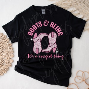 Cowgirl Tshirt, Western Themed Shirts, Country Girl Tshirts, Gift For Her,Cowgirl Gift, Funny Cowgirl Bling, Its a Cowgirl Thing Shirt