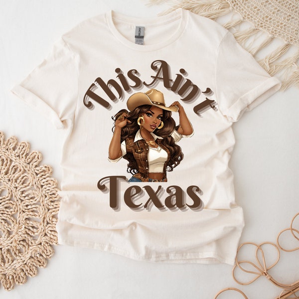 Cowgirl Tshirt, Western Themed Shirts, Country Girl Tshirts, Gift For Her, African American Cowgirl Tshirts,Afro Tshirts, Cowgirl Gift