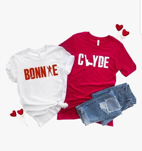 Bonnie & Clyde Matching Couple Shirts And Adult Costumes Bonnie & Clyde Matching Couple Shirts And Adult Costumes