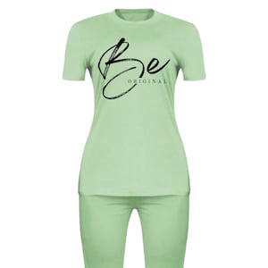 Be Original Biker Short Set 2pc Sets, Custom Sets, Short Sets With Saying,Positive Quote Shirt and Shorts,Summer Sets,