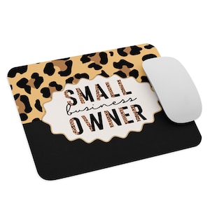 Kleinunternehmer Maus Pad Maus Pad, Geparden Print Bürobedarf, Gummi Basis Maus Pads, Geburtstag Geschenke, Geschenke für Mama, Girl Boss