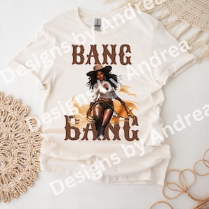 Cowgirl Tshirt, Western Themed Shirts, Country Girl Tshirts, Gift For Her, African American Cowgirl Tshirts,Afro Tshirts, Cowgirl Gift