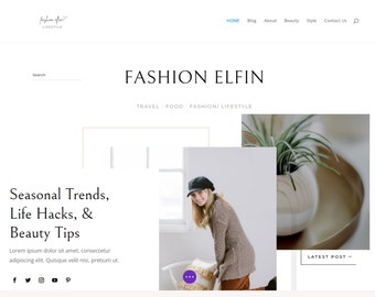 Custom Website, Premade Website , Website Template wordpress ,Influencer website Template/Divi theme