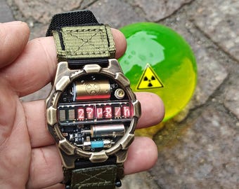 Nixie watch dosimeter matrix led