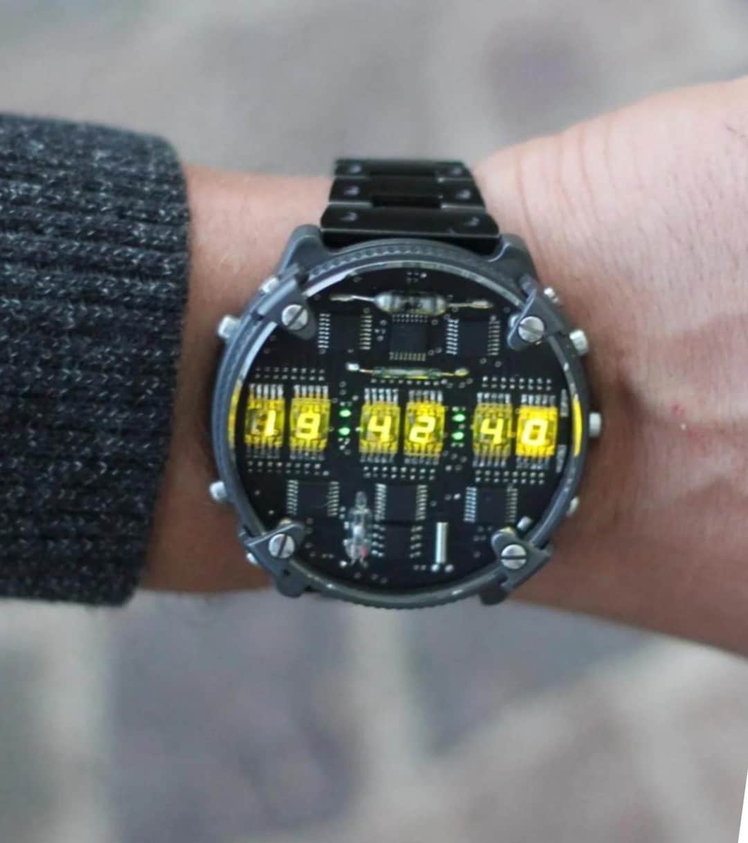 Nixie Watch, Handmade Zirconium Matrix Watch, With Accelerometer and Wi ...