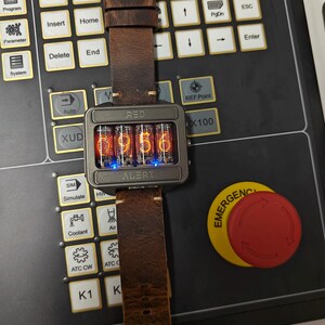 Nixie watch, Titanium, handmade, accelerometer, Made in Italy image 15