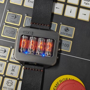 Nixie watch, Titanium, handmade, accelerometer, Made in Italy image 12