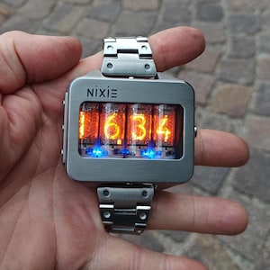 Nixie watch, Titanium, handmade, accelerometer, Made in Italy image 4