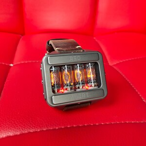 Nixie watch, Titanium, handmade, accelerometer, Made in Italy image 13
