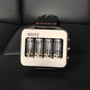 Nixie watch, Titanium, handmade, accelerometer, Made in Italy image 9