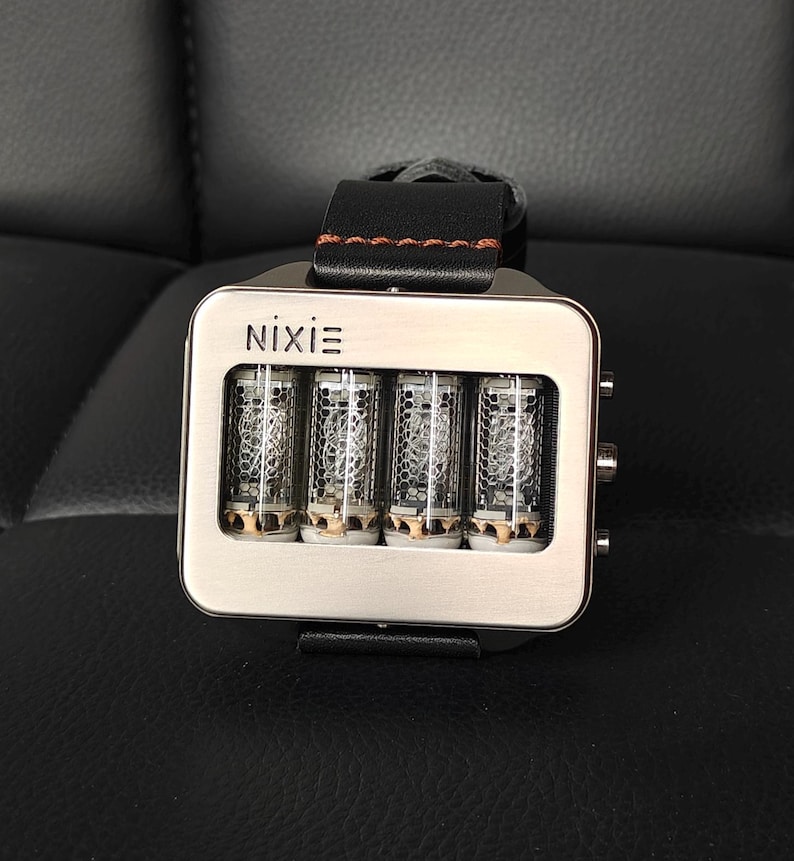 Nixie watch, Titanium, handmade, accelerometer, Made in Italy image 9