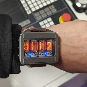 Nixie watch, Titanium, handmade, accelerometer, Made in Italy image 11