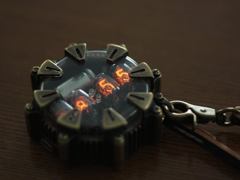 Nixie Pocket Watch, Xray Radiation Dosimeter, Made in Italy Etsy