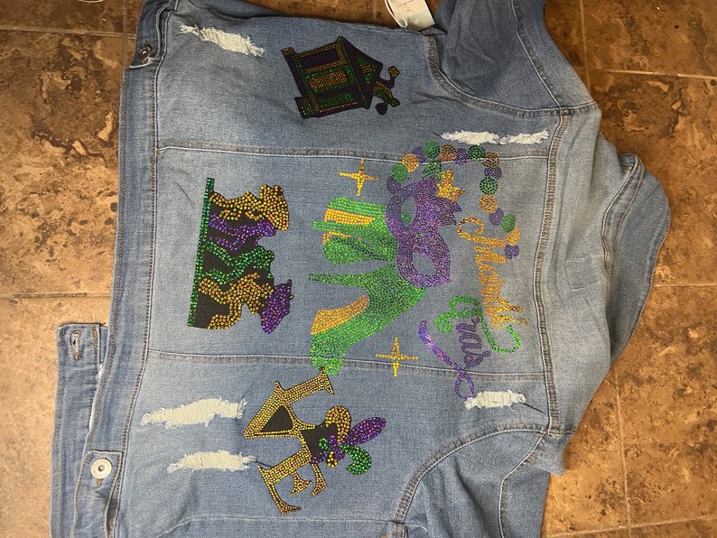 mardi gras womens jacket