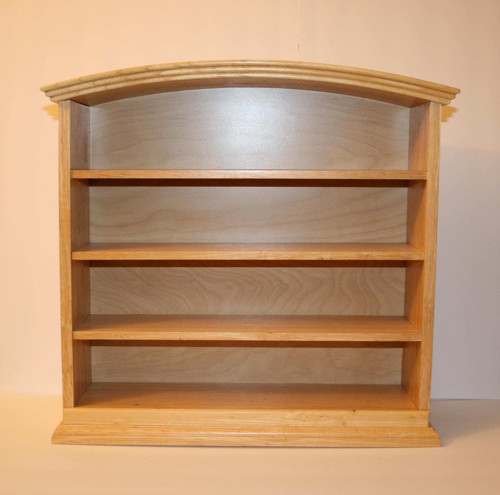 Vintage Franklin Mint Style Light Maple Wood Wall, Freestanding or