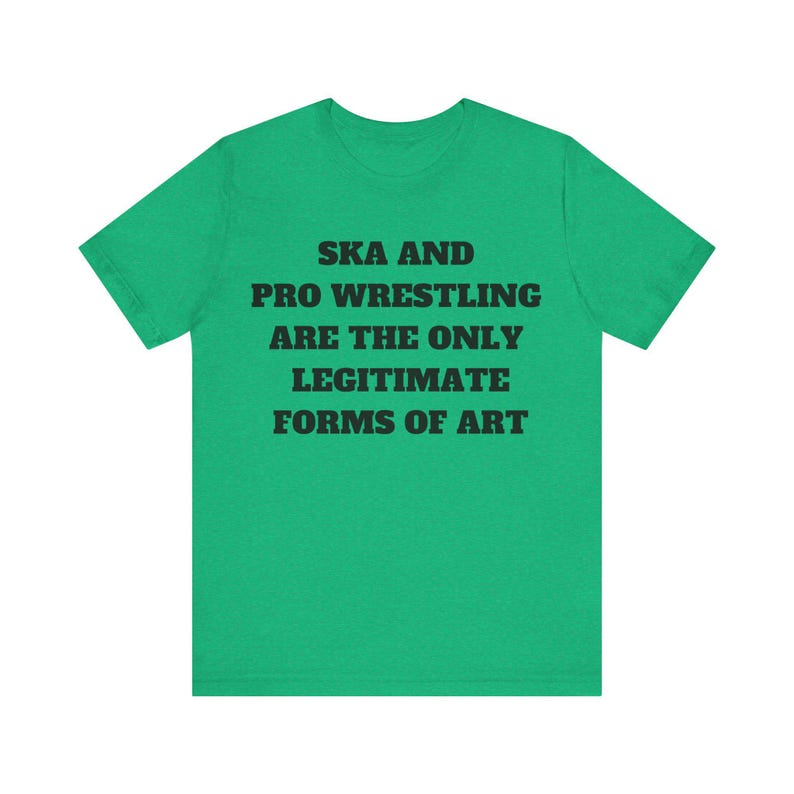 Ska & Pro Wrestling Art Shirt: Unisex Jersey Tee image 7