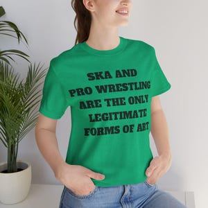 Ska & Pro Wrestling Art Shirt: Unisex Jersey Tee image 8
