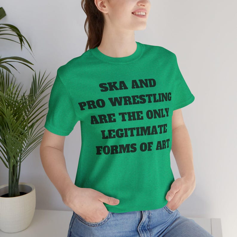 Ska & Pro Wrestling Art Shirt: Unisex Jersey Tee image 8