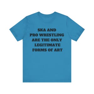 Ska & Pro Wrestling Art Shirt: Unisex Jersey Tee image 2