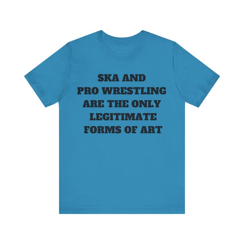 Ska & Pro Wrestling Art Shirt: Unisex Jersey Tee image 2