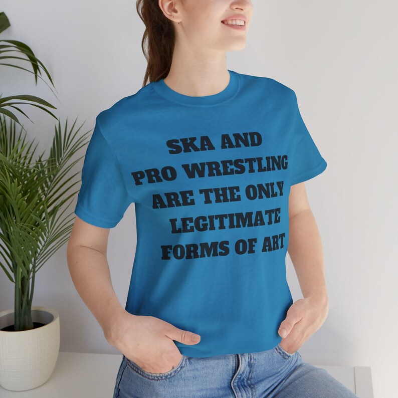 Ska & Pro Wrestling Art Shirt: Unisex Jersey Tee image 3