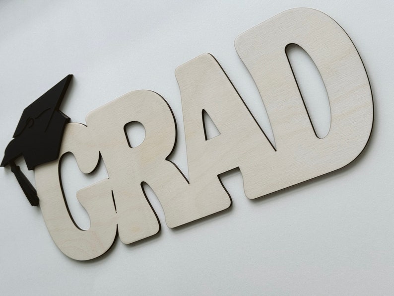 Grad Letters Sign Graduation Signature Sign | Graduation | Grad Gift | Class of 2024 ...