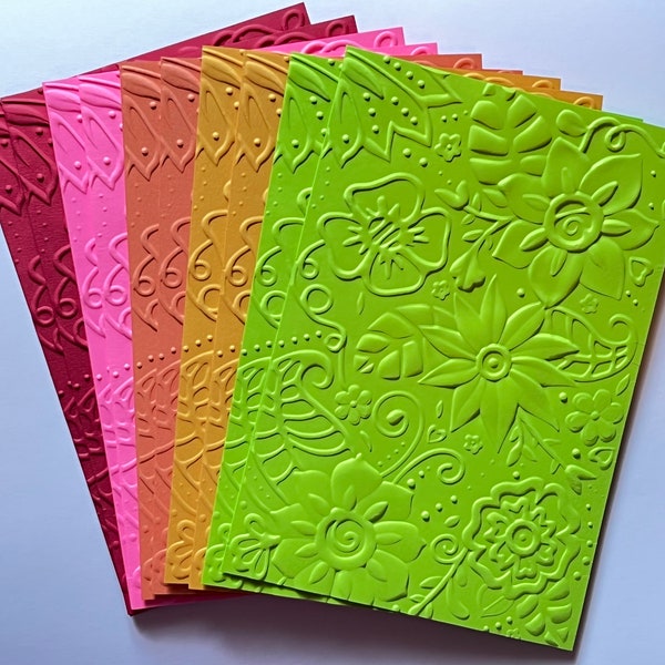 Embossed Cardstock Etsy