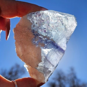 Yaogangxian Fluorite High Grade Specimen with Calcite