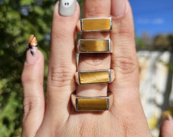 Tigers Eye Sterling Silver Rings