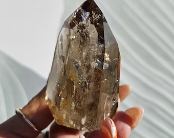 Smoky Quartz Tower, A-Grade Brazilian Smoky Quartz