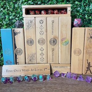 Personalized DnD Dice Box, DIY Dice Box, Dice Storage, D&D, TTRPG, Gamer Gift, Table Top Games, Bamboo box