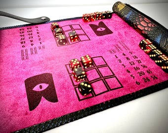 Personalized Cult of the Lamb Knucklebones Game board on our Double-Sided Dice Scroll