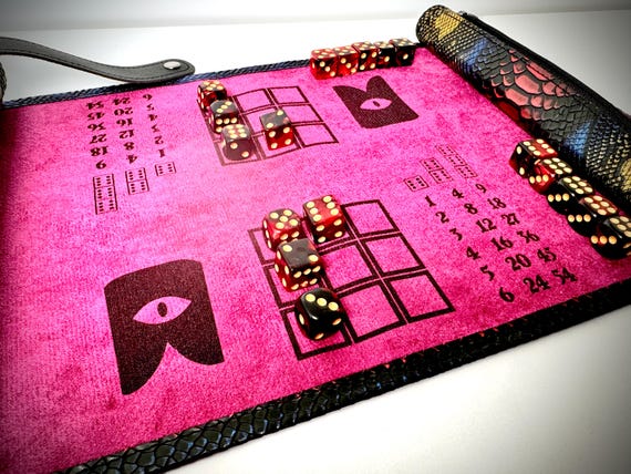 Personalized Cult of the Lamb Knucklebones Game board on our Double-Sided Dice Scroll