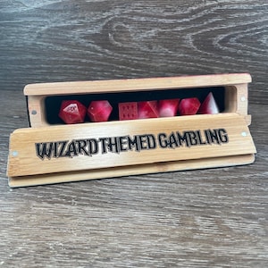 Personalized DnD Dice Box, DIY Dice Box, Dice Storage, D&D, TTRPG, Gamer Gift, Table Top Games, Bamboo box