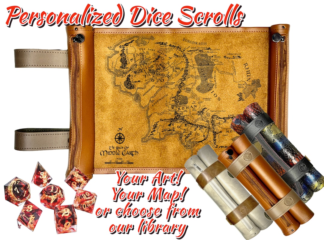 Ultra PRO Dice Scroll Würfeltasche - RPG Würfelaufbewahrung Mit Rollmatte