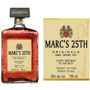 Custom  Disaronno Label,Whisky Label,Custom Label,Personalized Label,Custom Disaronno, Personalized Rhum Whisky,Personalized Bottle,for dad