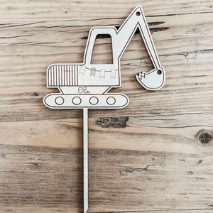 Cake topper | excavator