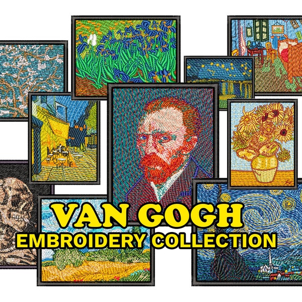 Van Gogh Embroidery Etsy