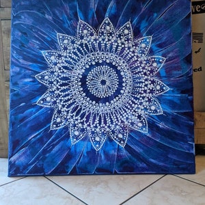 Mandala on canvas