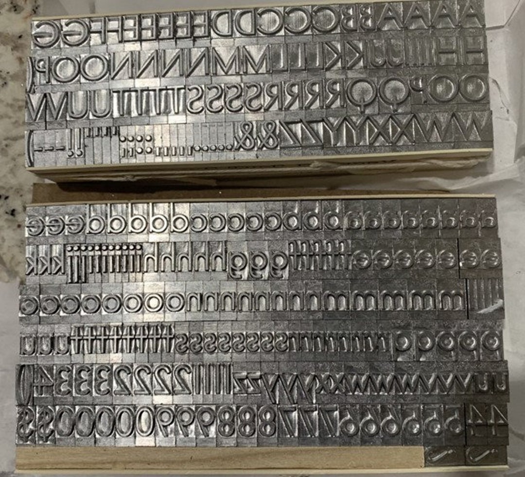 Vogue 36 Point Newly Cast Type for Letterpress Printing - Etsy Australia