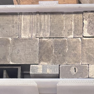 60 point quad and space kit for letterpress composition and typesetting