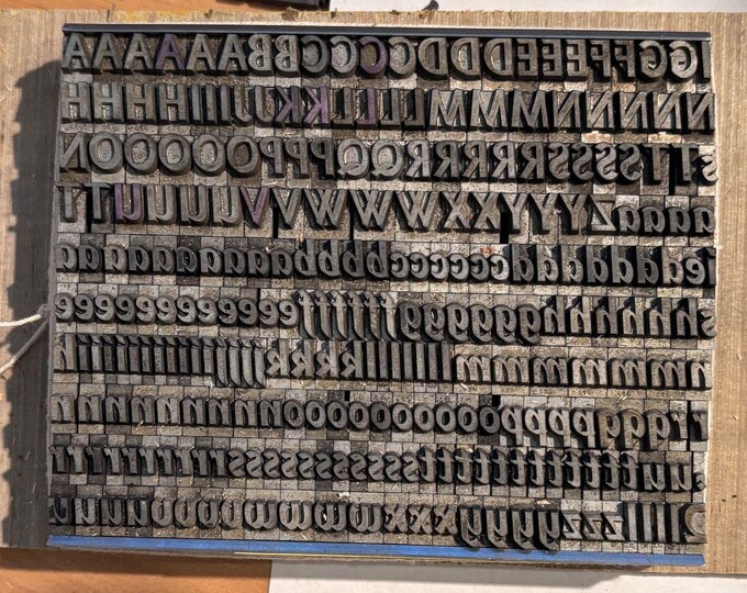 Lydian Bold Italic 30 Point, Complete Font for Letterpress Printing - Etsy