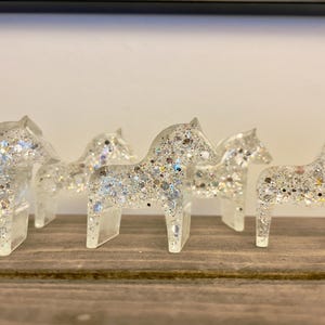 Glitter Dala Horse String Lights | Epoxy Resin Fairy Lights image 3