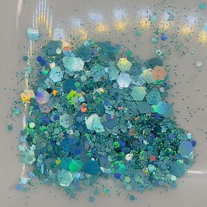 Glitter Dala Horse String Lights | Epoxy Resin Fairy Lights teal