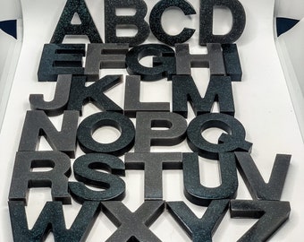 Handmade Resin Alphabet Letters, Sensory Learning Toys