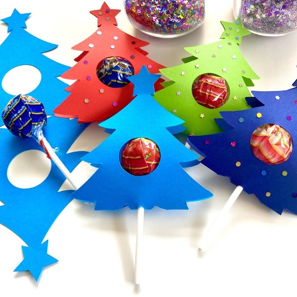 Christmas Tree Lollipop Holder DIGITAL FILE svg jpeg pdf