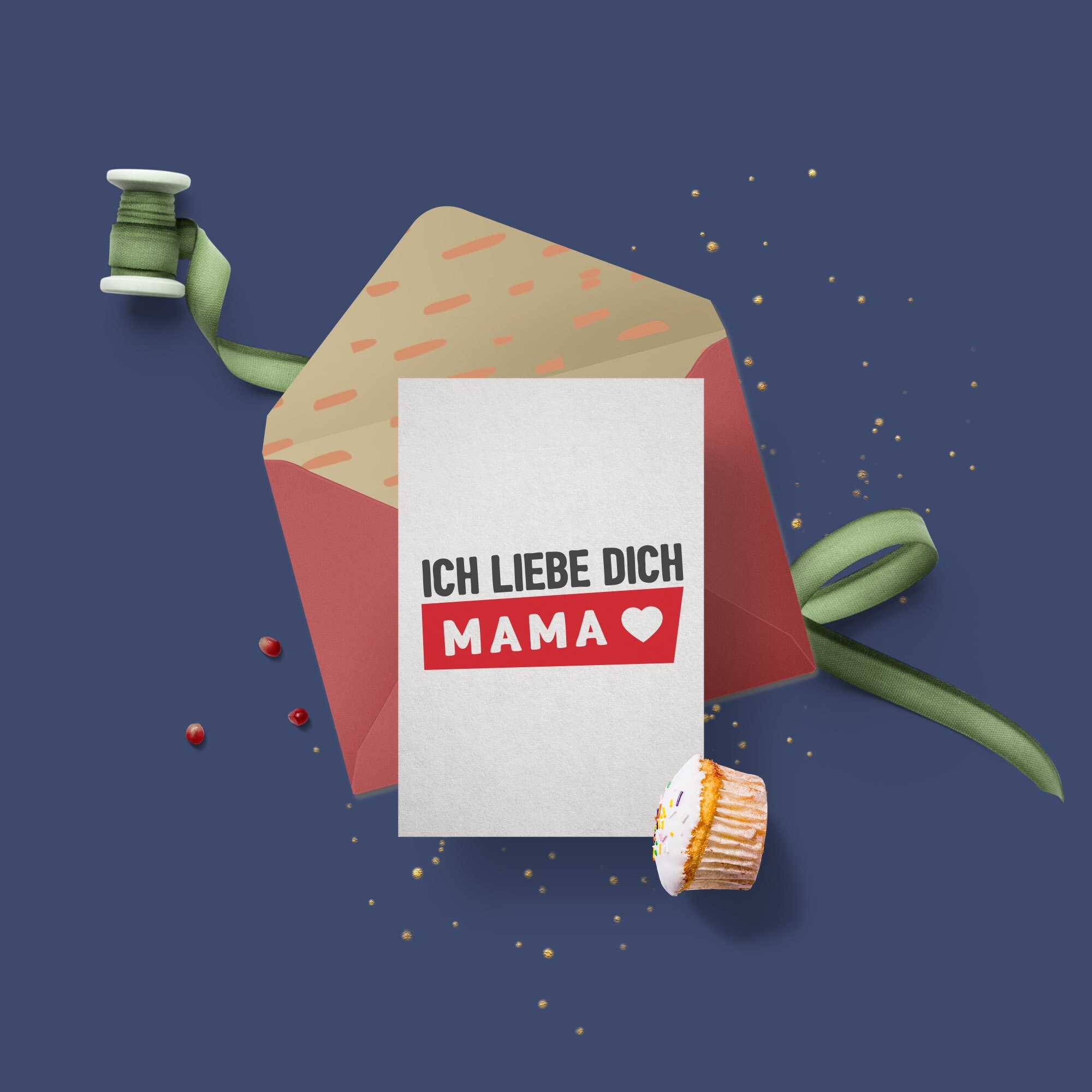 Ich Liebe Dich Mama SVG Quote for German Mother's Day Etsy